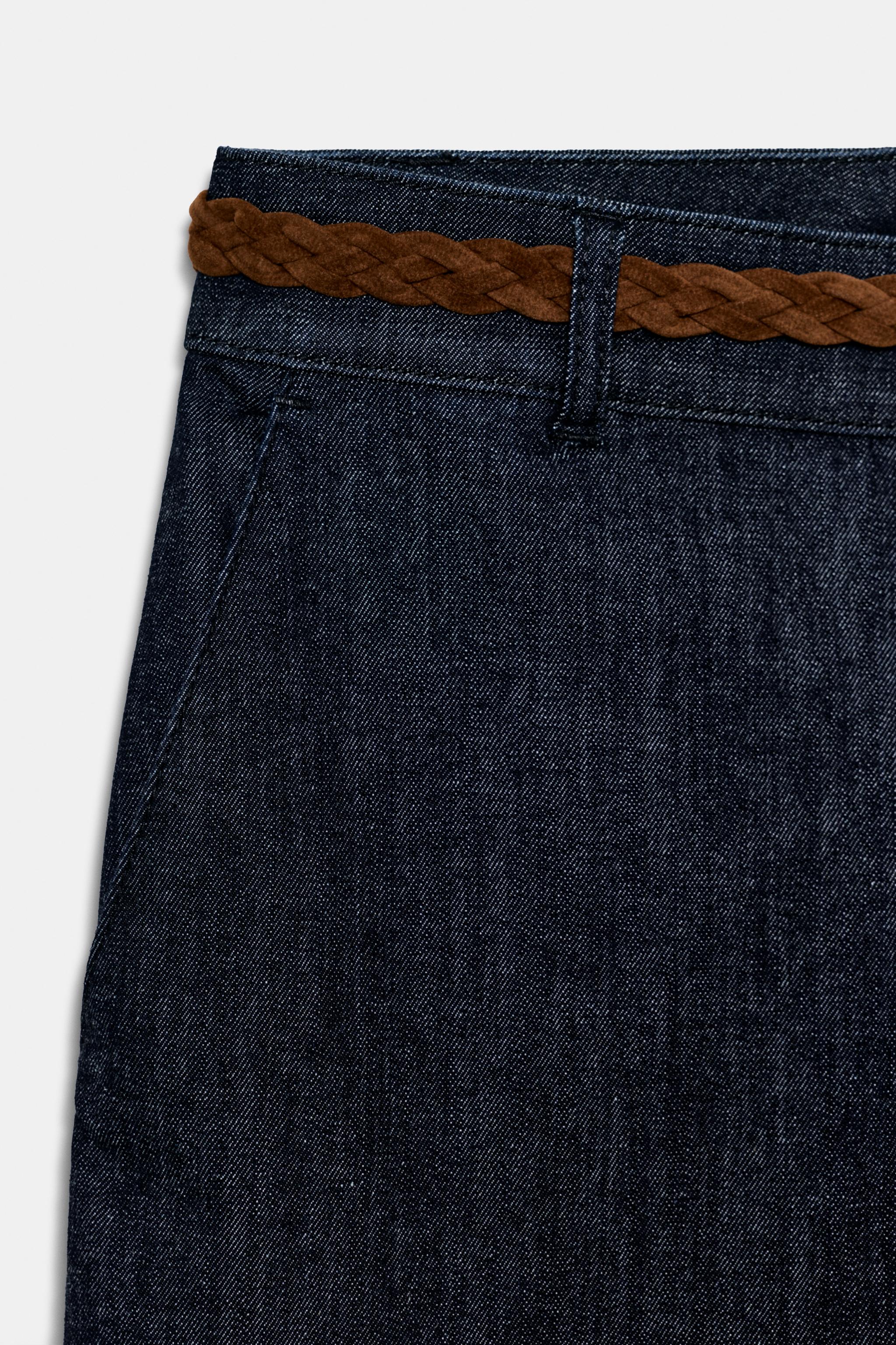 BRAIDED BELT CHINO PANTS